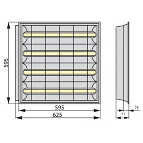 RASTRA LED 104PP